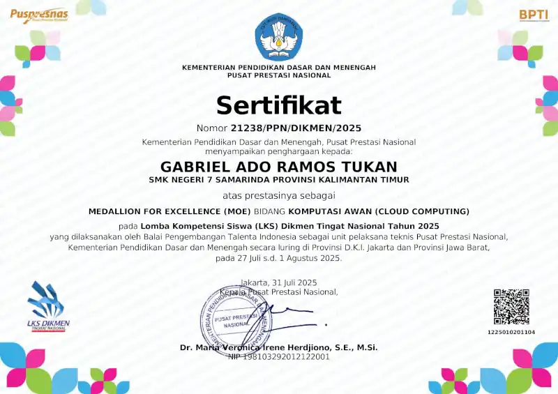 Medallion of Excellence LKSN Cloud Computing 2025